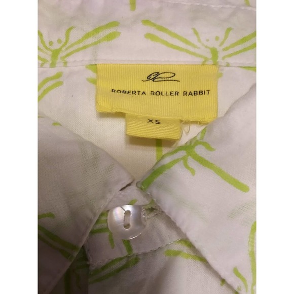 Unisex Roberta Roller Rabbit Shirt Dragonfly/Ants Short Sleeve size XS - Picture 7 of 7